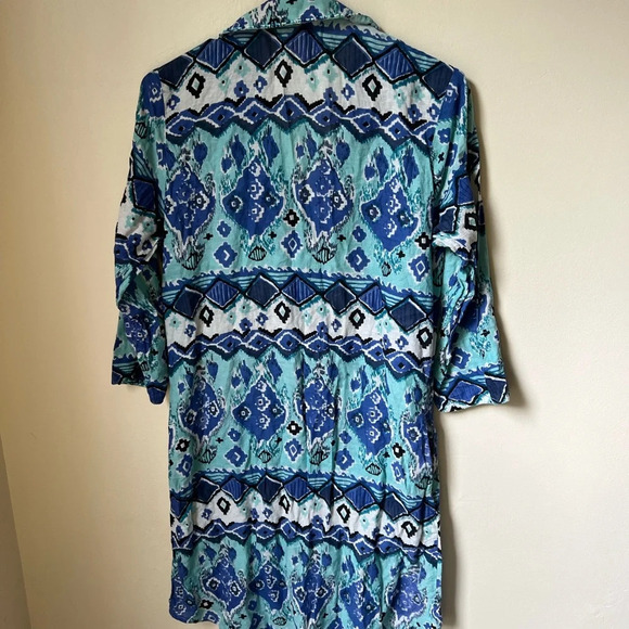 Antica Sartoria Blue Printed Tunic, size 1 - Picture 5 of 7